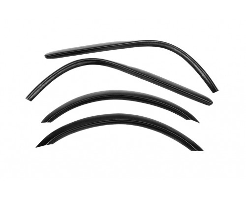 Накладки на арки (4 шт, черные, ABS-пластик) для Daewoo Nexia