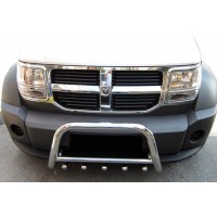 Передня дуга QT006 (нерж.) для Dodge Nitro 2007+