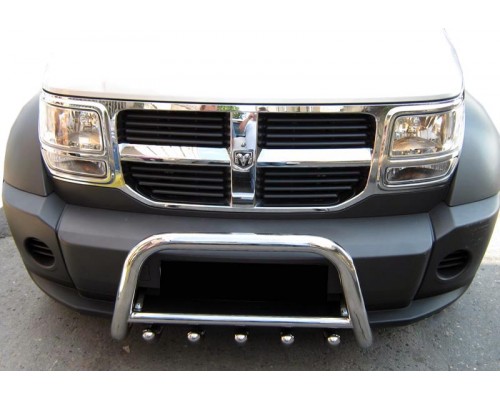 Передня дуга QT006 (нерж.) для Dodge Nitro 2007+