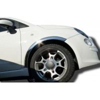 Накладки на арки (4шт, нерж) для Fiat 500/500L