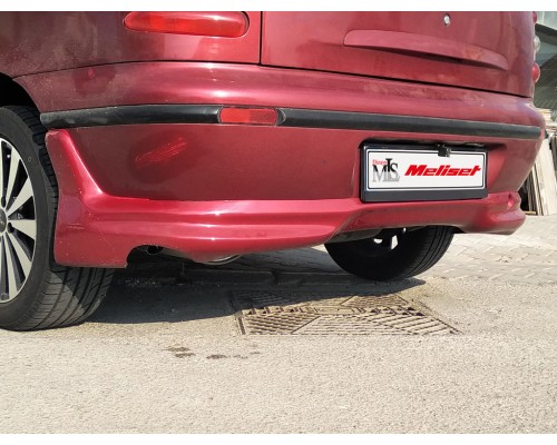 Накладка на задний бампер (Meliset, под покраску) для Fiat Bravo 2008↗ гг.
