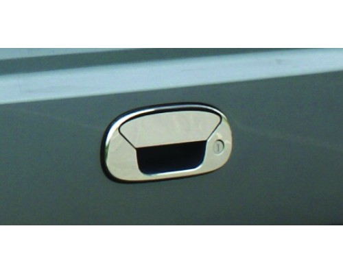 Накладка на заднюю ручку (нерж.) Carmos - Турецкая сталь для Fiat Doblo I 2001-2005 - 54582-11