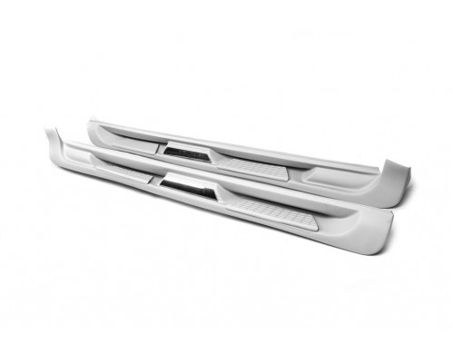 Боковые пороги Sorento тип (под покраску) для Fiat Doblo I 2001-2005 - 49457-11