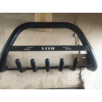 Кенгурятник WT004 (чорний) для Fiat Doblo I 2001-2005