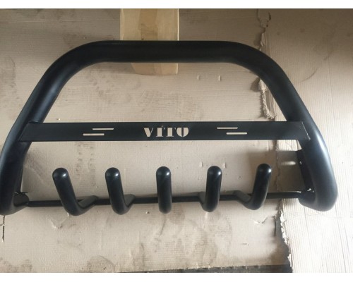 Кенгурятник WT004 (чорний) для Fiat Doblo I 2001-2005