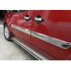 Молдинг дверной Широкая модель (4 шт, нерж) Carmos - Турецкая сталь для Fiat Doblo II 2005+ - 53401-11