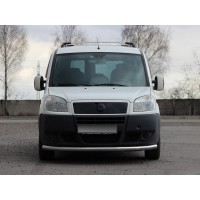 Передній захист ST008 (2 шт, нерж.) 60 мм для Fiat Doblo II 2005+