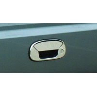 Накладка на ручку багажника (нерж.) Carmos - Турецкая сталь для Fiat Doblo II 2005+