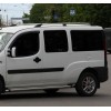Рейлінги Хром Максі база, металеві ніжки для Fiat Doblo II 2005+