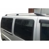 Рейлінги Хром Максі база, металеві ніжки для Fiat Doblo II 2005+