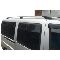 Рейлінги Хром Максі база, металеві ніжки для Fiat Doblo II 2005+