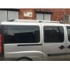 Рейлінги Хром Максі база, металеві ніжки для Fiat Doblo II 2005+