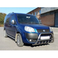 Кенгурятник WT003 (нерж.) 60 мм для Fiat Doblo II 2005+