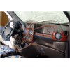 Накладки на панель Карбон для Fiat Doblo II 2005+ - 64889-11