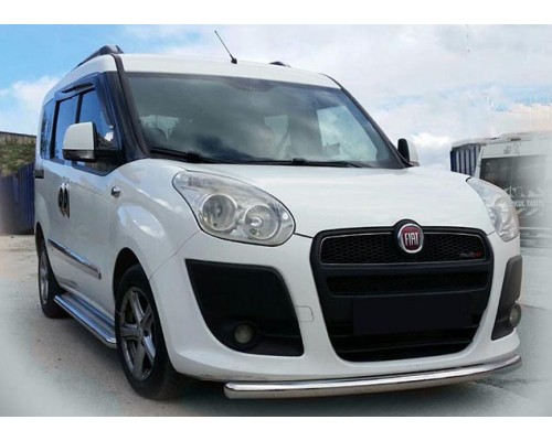 Передній захист ST008 (нерж.) 2015-2022, 60 мм для Fiat Doblo III nuovo 2010+ та 2015+