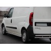 Бічні пороги Premium (2 шт., нерж.) 60 мм, стандартна база для Fiat Doblo III nuovo 2010+ та 2015+ - 49632-11