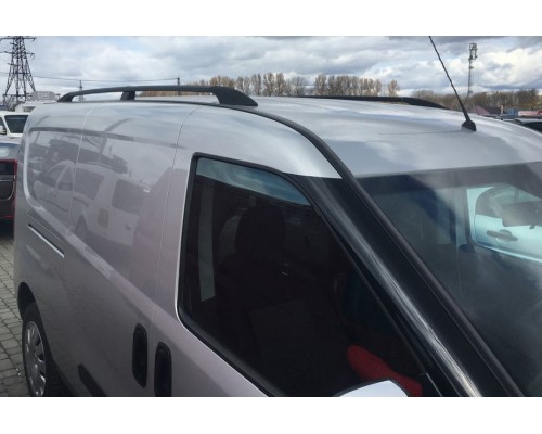 Рейлинги черные Стандартная, Металлические ножки для Fiat Doblo III nuovo 2010+ и 2015+ - 49528-11