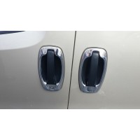 Окантовка дверных ручек (4 шт, нерж) Carmos - Турецкая сталь для Fiat Doblo III nuovo 2010+ и 2015+