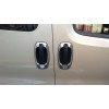 Окантовка дверных ручек (4 шт, нерж) Carmos - Турецкая сталь для Fiat Doblo III nuovo 2010+ и 2015+ - 53419-11