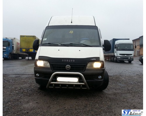 Кенгурятник WT003 (нерж.) для Fiat Ducato 1995-2006 - 77160-11