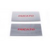 Fiat Ducato 2006+ и 2014+ Накладки на пороги LED (2 шт, нерж) - 51860-11