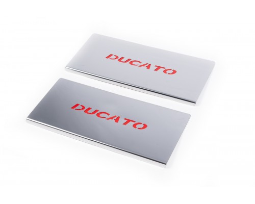 Fiat Ducato 2006+ и 2014+ Накладки на пороги LED (2 шт, нерж) - 51860-11