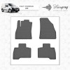 Резиновые коврики (Stingray) 4 шт, Premium - без запаха резины для Fiat Fiorino/Qubo 2008+ - 51507-11
