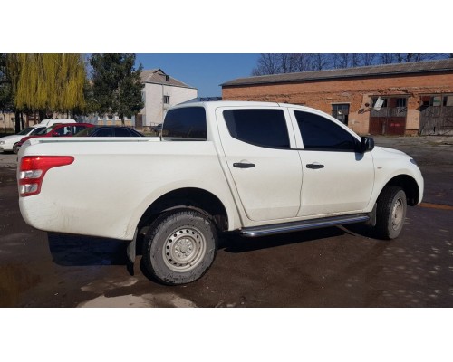 Бічні пороги Premium (2 шт., нерж.) Ø60 для Fiat Fullback 2016+