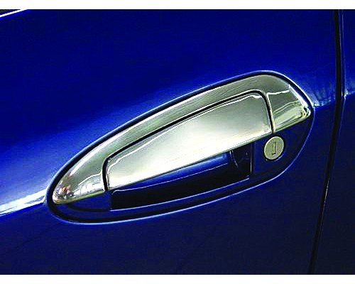 Накладки на ручки з верхівкою (8 деталей, нерж.) OmsaLine - Італійська нержавіюча сталь для Fiat Linea 2006+ та 2013+ - 53470-11