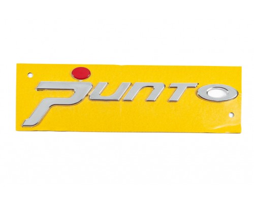 Надпись Punto для Grande (красная точка, 1518b) для Fiat Punto Grande/EVO 2006-2018 гг.