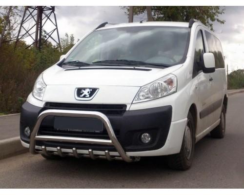 Кенгурятник WT003/4 (нерж.) без напису, 51 мм для Fiat Scudo 2007-2015
