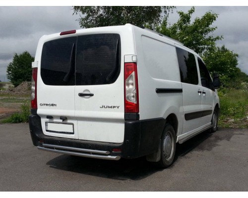 Задня дуга AK002-Double (нерж.) для Fiat Scudo 2007-2015