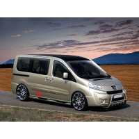 Бічні труби BB002 (2 шт., нерж.) 60 мм, довга база для Fiat Scudo 2007-2015