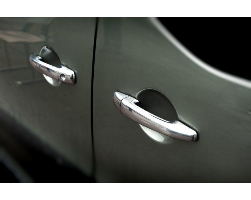 Накладки на ручки (нерж) 4 шт. OmsaLine - Італійська нержавіюча сталь для Fiat Scudo 2007-2015 - 52609-11