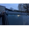 Fiat Talento 2016+ Козырек на лобовое стекло (черный глянец, 5мм) - 71826-11