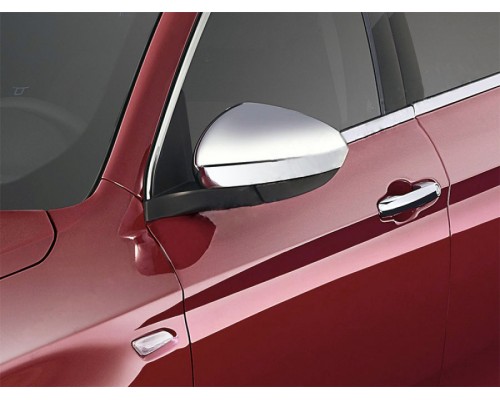 Накладки не дзеркала Хром (2 шт, пласт) для Fiat Tipo 2016+ - 52297-11