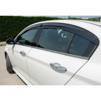 Нижні молдинги скла темний хром (нерж) Sedan/HB (4 штуки) для Fiat Tipo 2016+