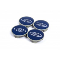 Колпачки на диски 54.5/50мм синие (4 шт) для Ford B-Max 2012+