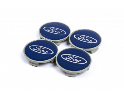 Колпачки на диски 54.5/50мм синие (4 шт) для Ford B-Max 2012+ - 76831-11