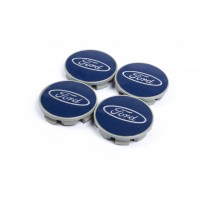Колпачки на диски 69/64мм синие (4 шт) для Ford B-Max 2012+