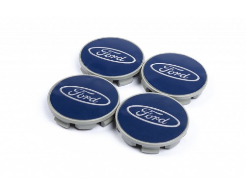 Колпачки на диски 69/64мм синие (4 шт) для Ford B-Max 2012+ - 76832-11