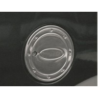 Накладка на люк бензобака (нерж) Carmos - Турецкая сталь для Ford Connect 2002-2006