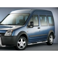 Бічні труби BB002 (2 шт., нерж.) 60 мм, максі база для Ford Connect 2002-2006
