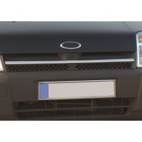 Накладки на решетку радиатора (1 шт, нерж.) OmsaLine - Итальянская нержавейка для Ford Connect 2002-2006