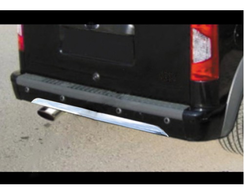 Накладки на задній бампер з торця (нерж.) для Ford Connect 2010-2013 - 48593-11