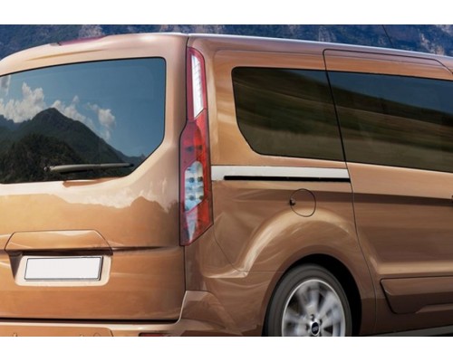 Молдинг сдвижной двери (2 шт, нерж) для Ford Connect 2014-2021