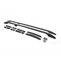 Рейлінги OmsaLine Solid (2 шт, чорні) Коротка база для Ford Connect 2014+