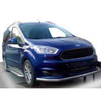 Передній захист ST008 (нерж) для Ford Courier 2014+
