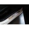 Накладки на пороги с подсветкой (2 шт, нерж) для Ford Courier 2014+ - 52304-11