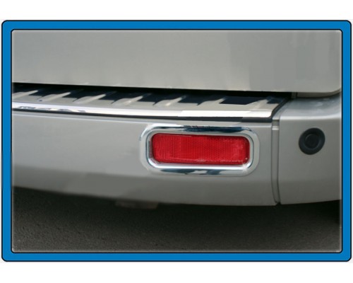 Окантовка задних рефлекторов (2 шт, нерж.) для Ford Custom 2013+ - 50382-11
